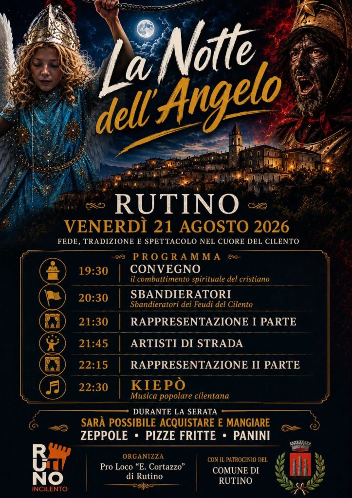 la-notte-dellangelo-2026-a-rutino-eventi-spettacoli-rievocazioni-degustazioni-nel-cilento-e-vallo-di-diano