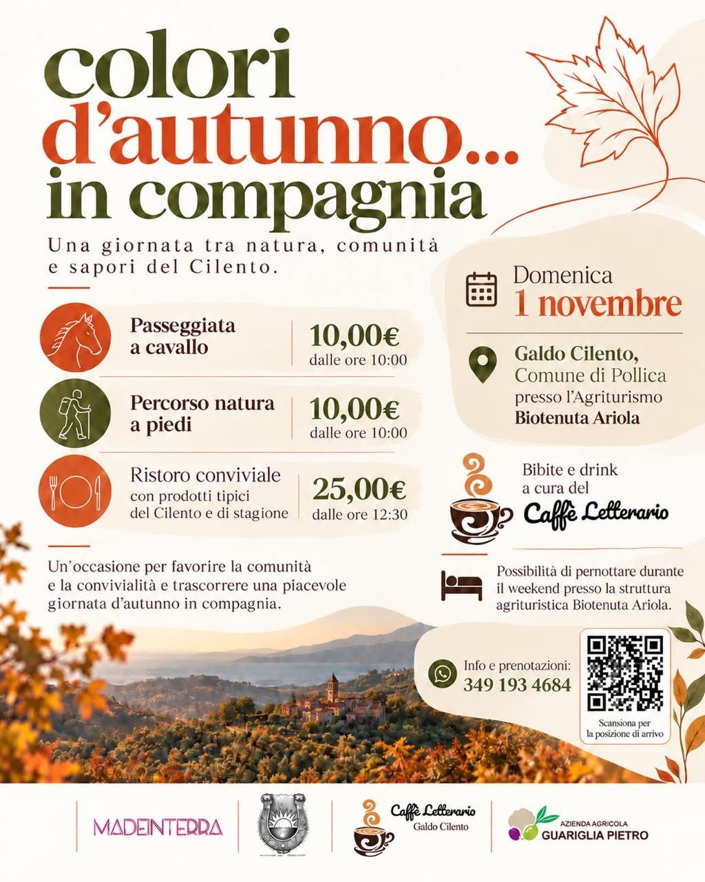 Locandina Colori d'autunno... in compagnia a Galdo Cilento 2026