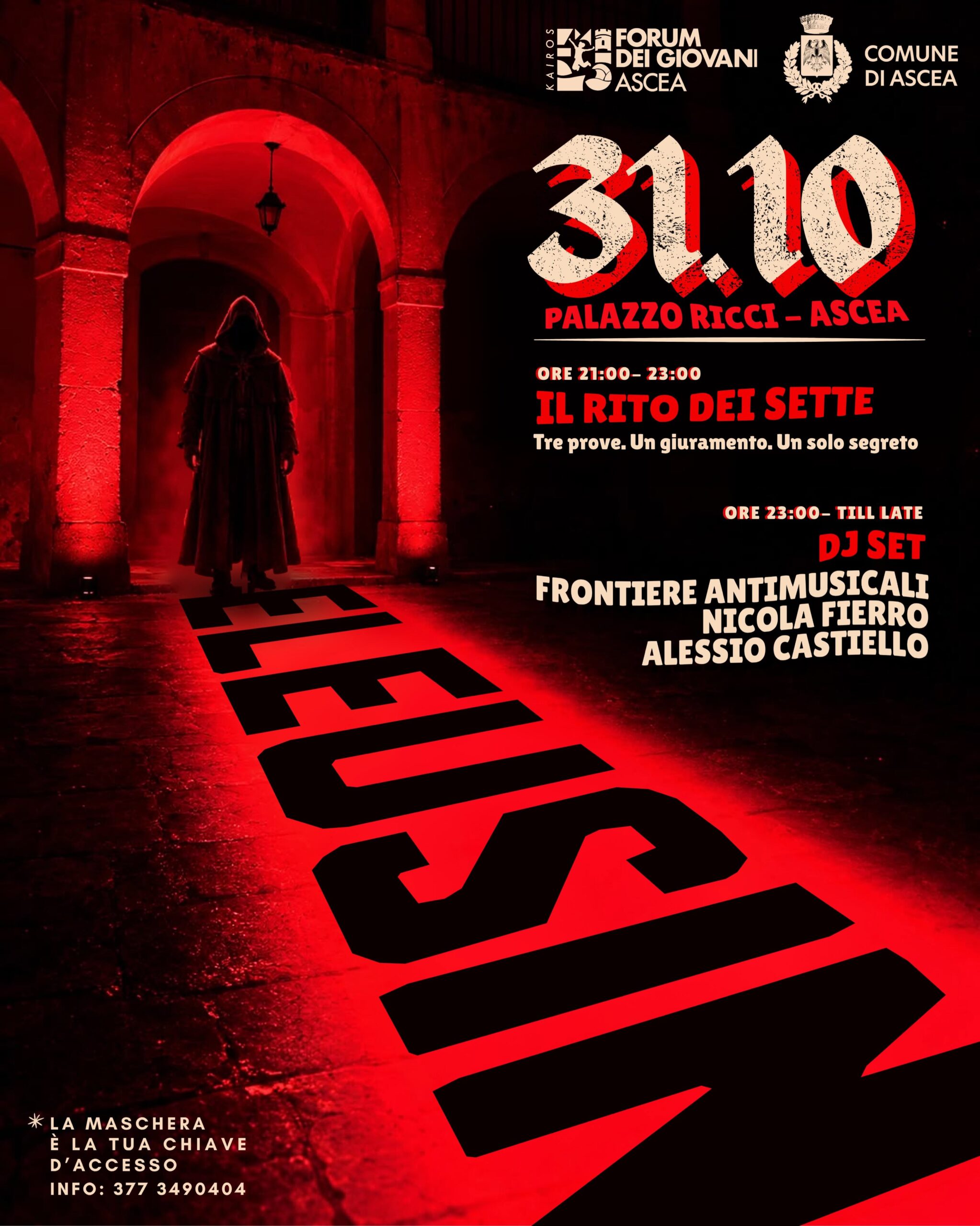 Locandina Eleusin: chi giura non torna indietro a Palazzo Ricci Ascea 2026