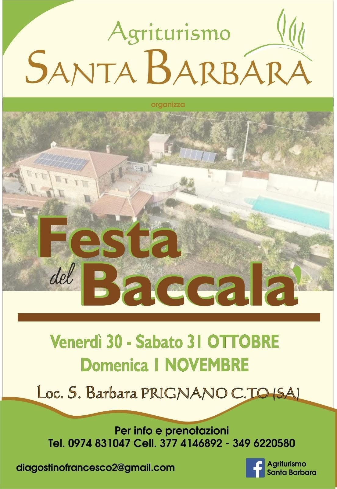 Locandina Festa del Baccalà a Prignano Cilento 2026