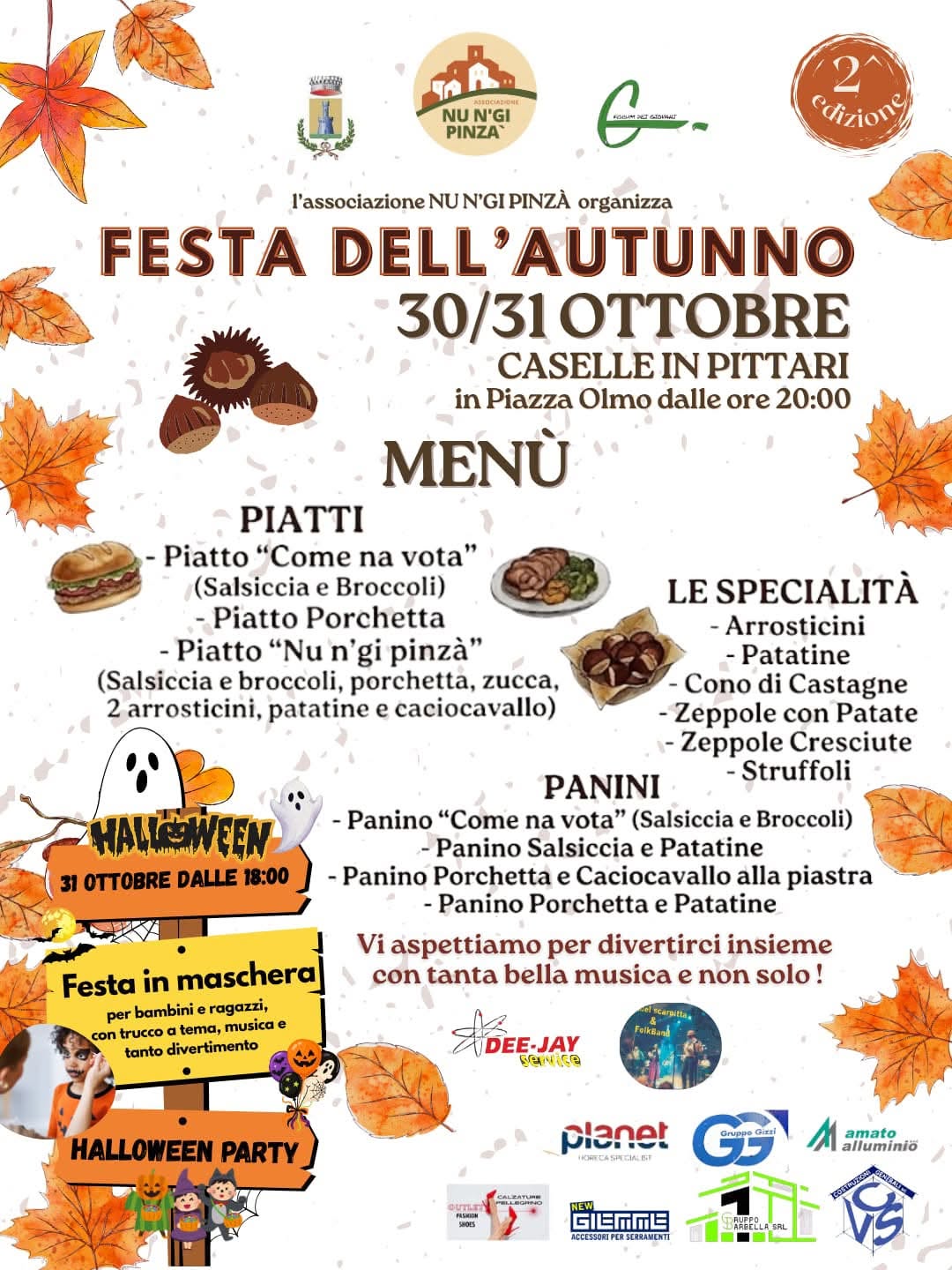 Programma di Festa dell'Autunno a Caselle in Pittari 2026 a Caselle in Pittari