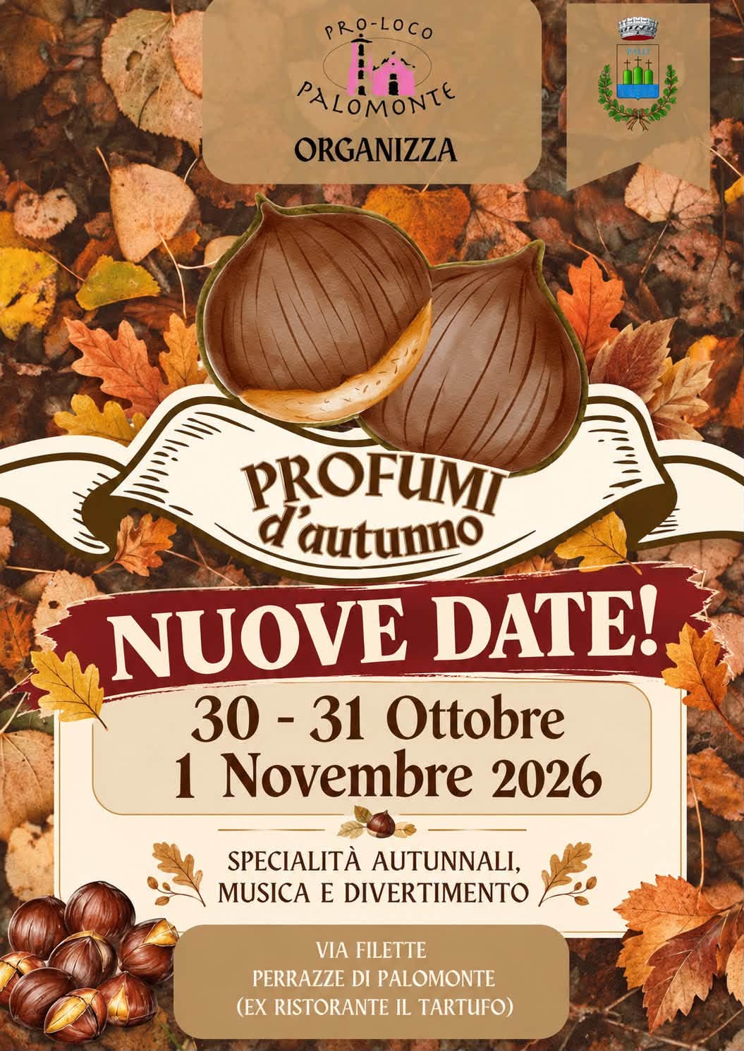 Locandina Profumi d’Autunno a Palomonte 2026