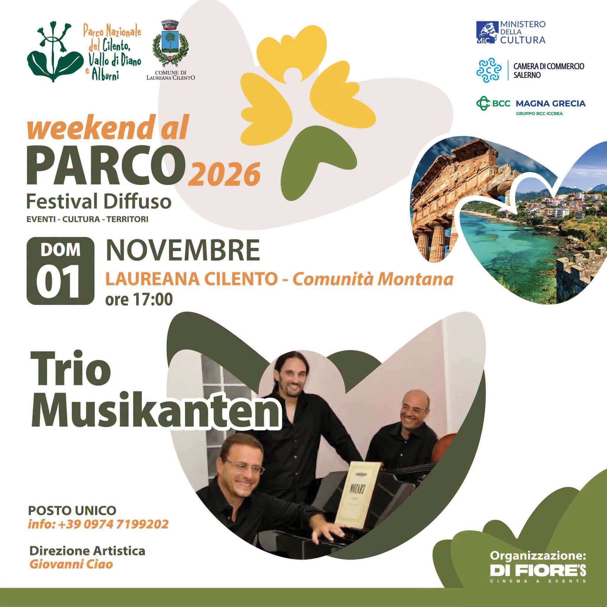 Locandina Trio Musikanten in concerto a Laureana Cilento 2026