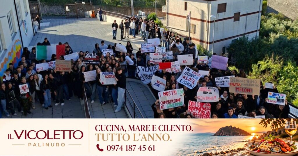 “No caro vita, studenti in lotta” è lo slogan delle manifestazioni studentesche nel Vallo di Diano